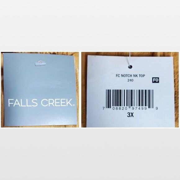 New Plus 3X Notch Neck Boho Hi Low Gold Top - Picture 15 of 16